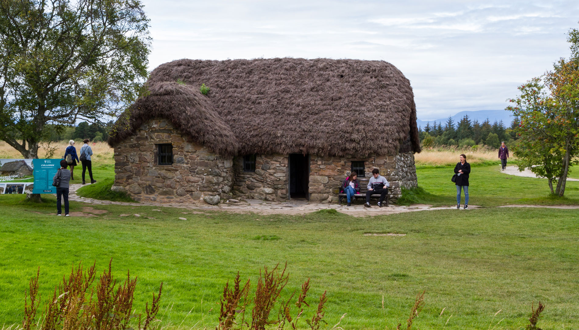 Leanach Cottage at Culloden Battlefield