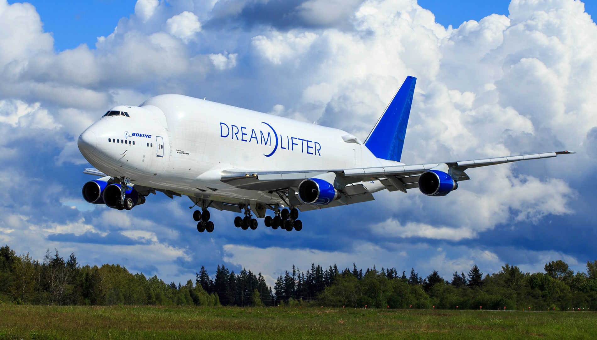 A Boeing 747 Dreamlifter at Paine Field in Snohomish County