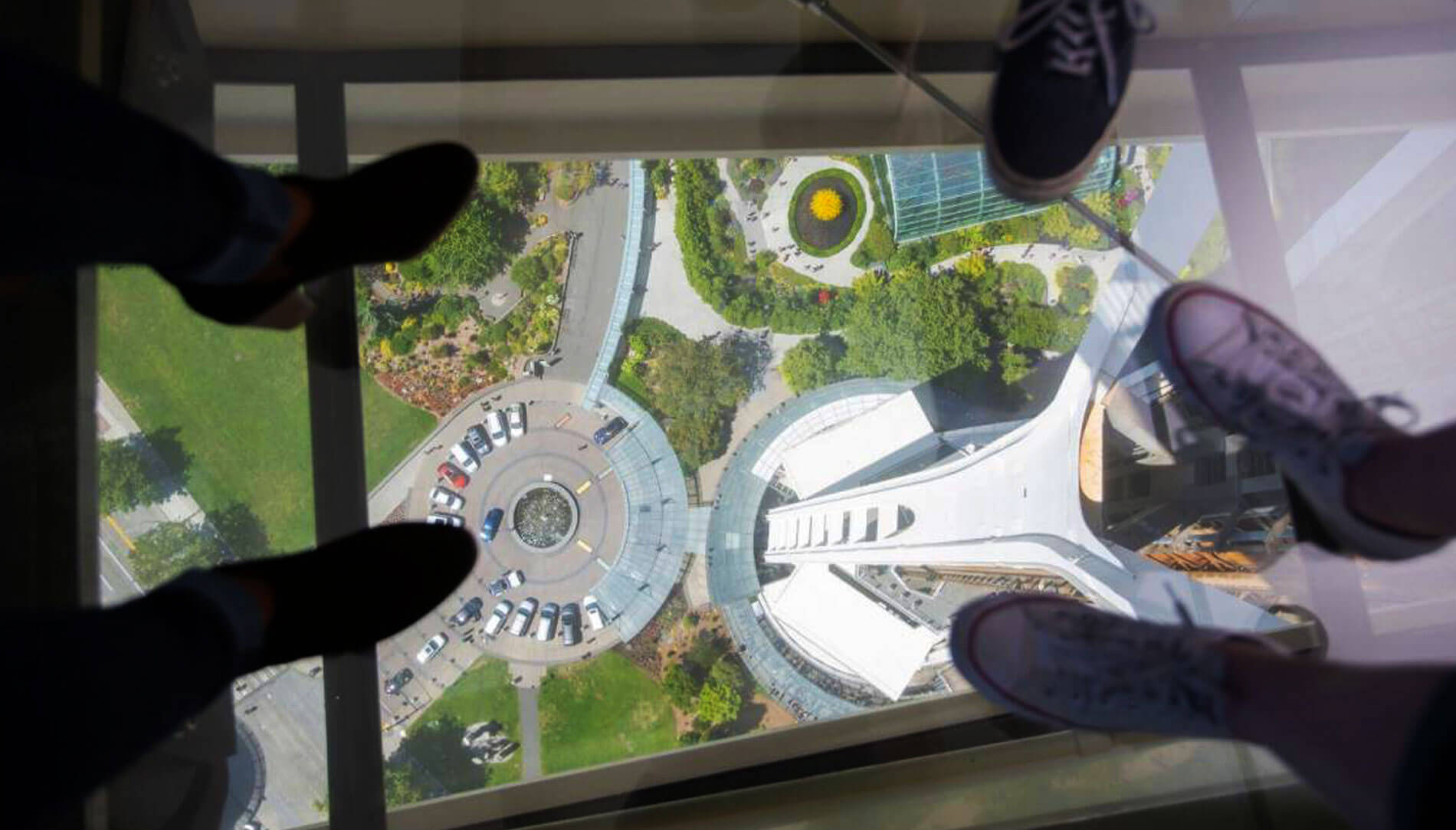 Feet of Space Needle visitors