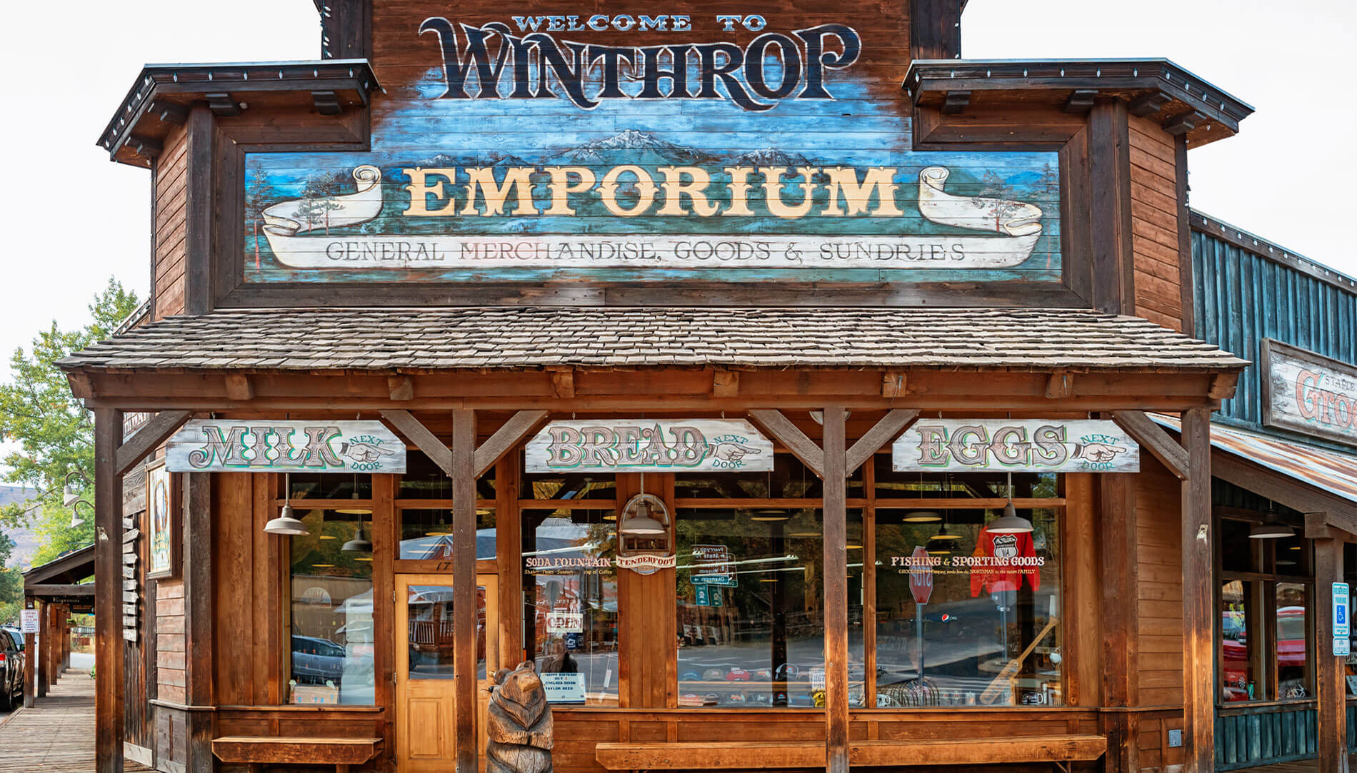 The Winthrop Emporium in downtown Winthrop, Washington