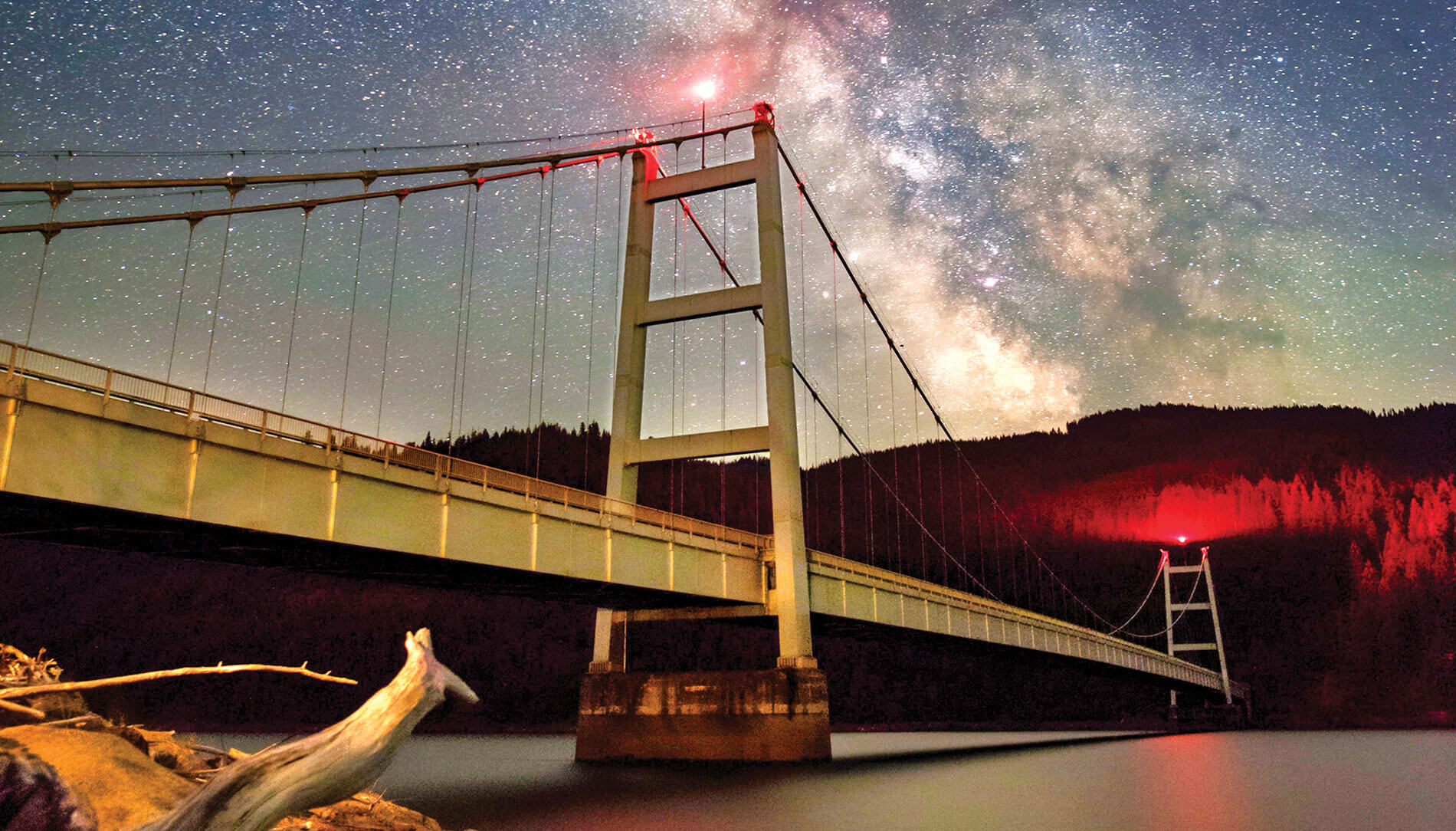 Idaho's Dent Bridge under the Milky Way, photographed by Jeremy Tamsen