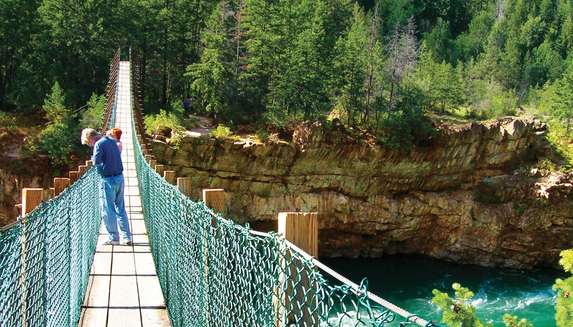Montana’s Kootenai Falls Swinging Bridge