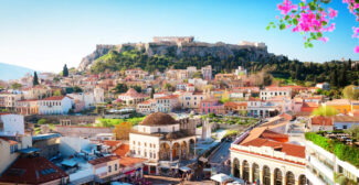 Greece Tours Athenth with Moanstiraki and Acropolis hill Athens Greece Neirfy AdobeStock