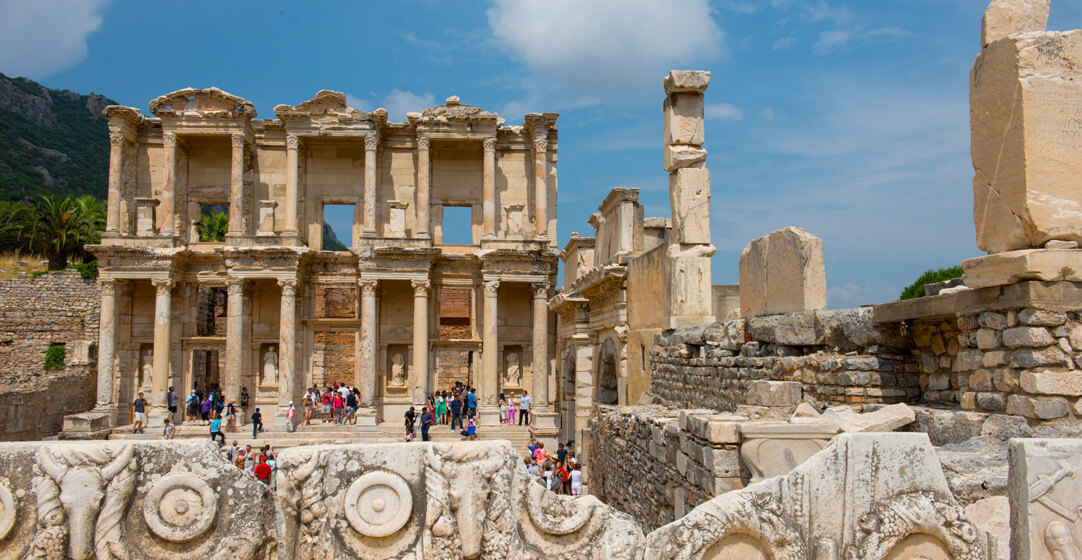Greece Tours Ephesus library of Celsus Merrie AdobeStock