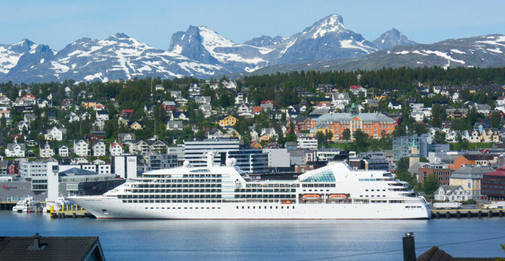 Seabourn Quest docked in Tromso Norway Seabourn