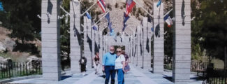 Heather Walmsley parent at Mount Rushmore