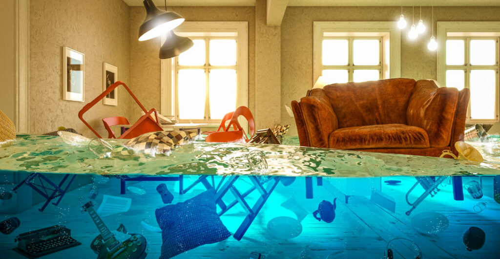 Standard home insurance policies do not include flood insurance.