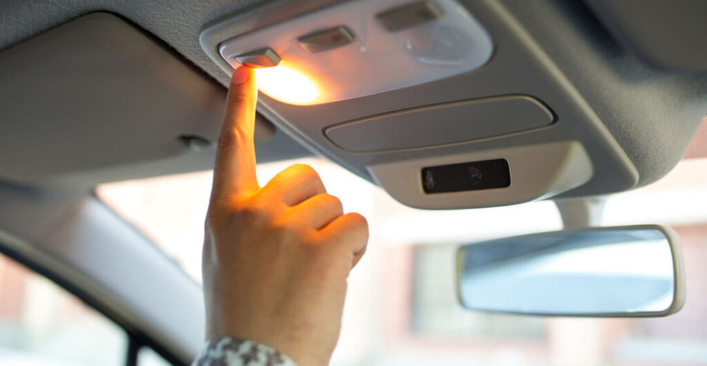 Check your interior dome or reading lights to maximize car battery life.