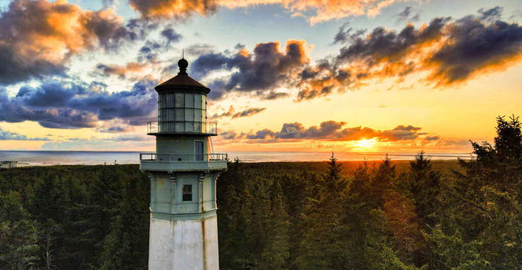 Grays Harbor Lighthouse, proudly standing guard over the Washington coast since 1898. Photo: Lost River Photography