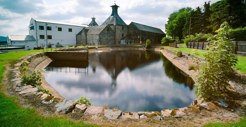 Many group tours of Scotland include a Scotch distillery tour (or two). Ask a AAA Travel agent about all the options. Pictured here, Cardhu Distillery. 