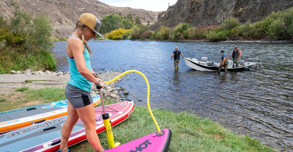Cool down on a hot summer's day and go paddling in the Ellensburg area. 