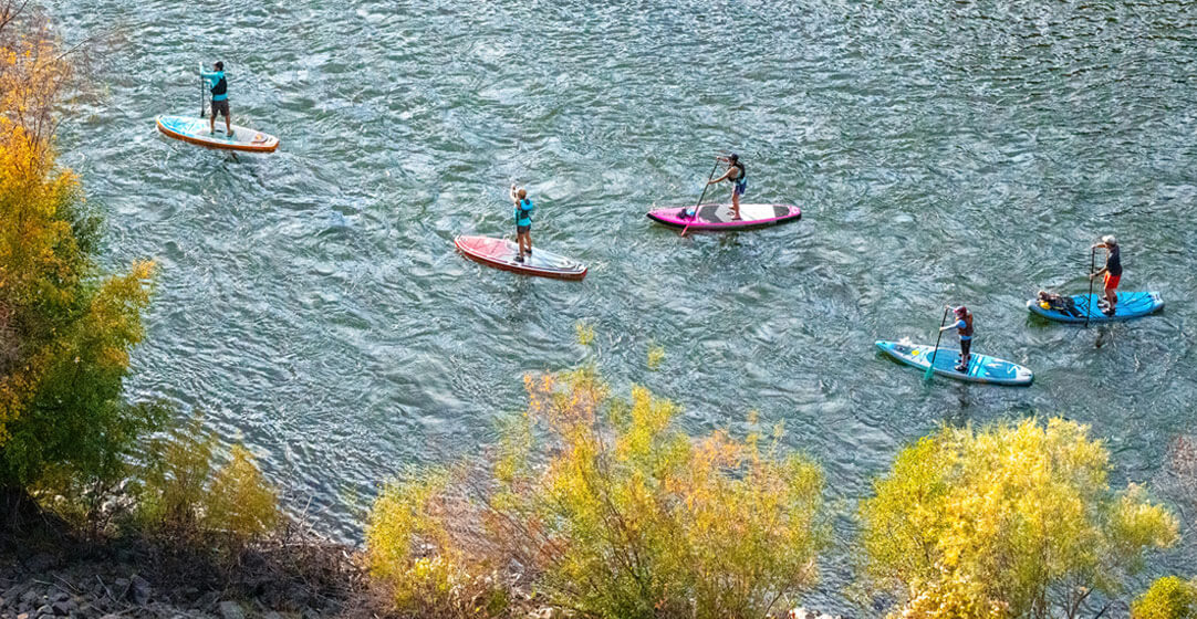 One of the many fun things to to in Ellensburg is paddling down the Yakima River.