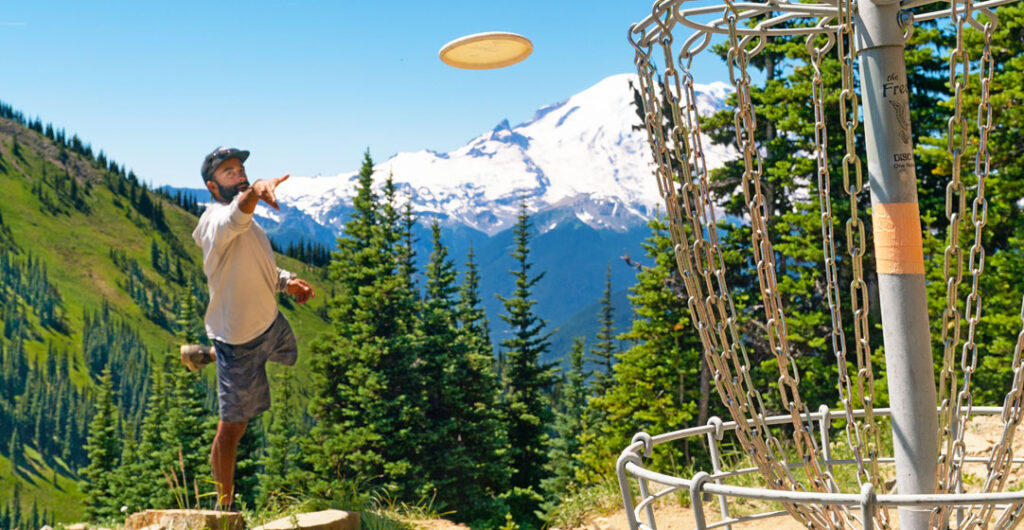 crystal mtn disk golf by Colton Jacobs