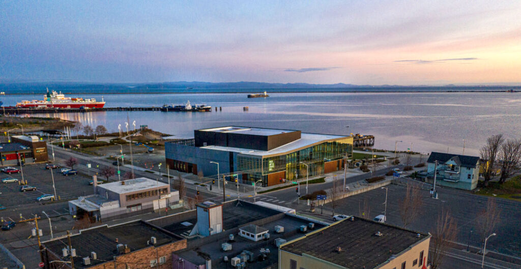 Catch a show and beautiful views at the new Field Arts & Events Hall in Port Angeles.